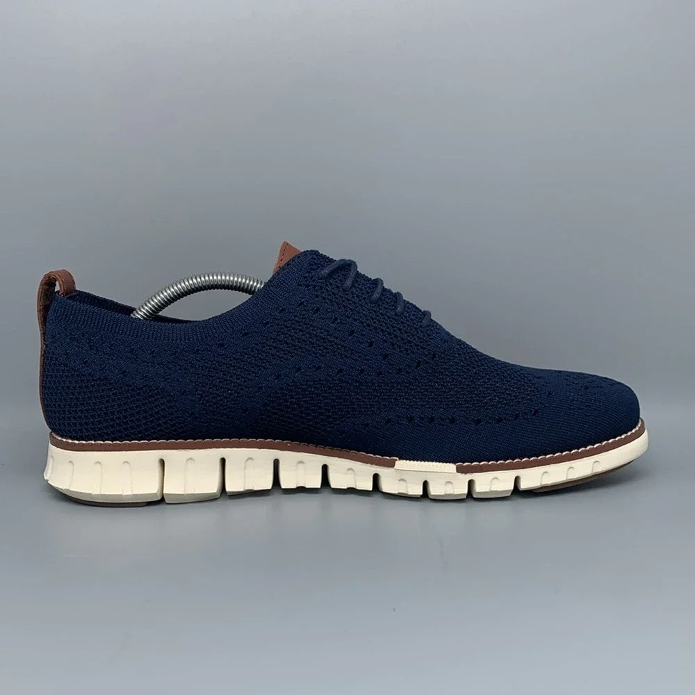 Cole Haan Zerogrand Stitchlite Oxford Navy Blue Dress Shoes C24947 Men's Sz 11